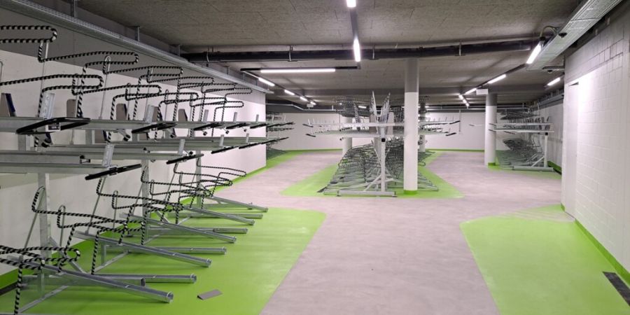 Die neu eröffnete Velostation beim Bahnhof Stadelhofen in Zürich bietet 800 Abstellplätze.