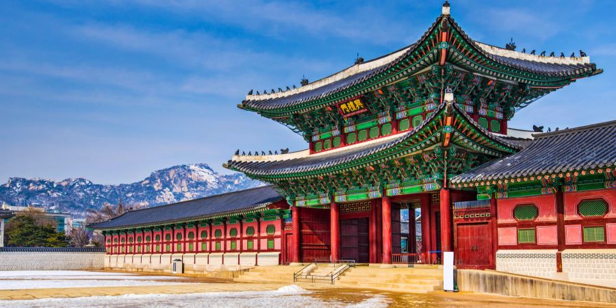 Gyeongbokgung-Palas, Seould, Südkorea, Toursimus