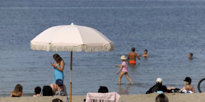Genfersee Schwimmen Sonne Sommer
