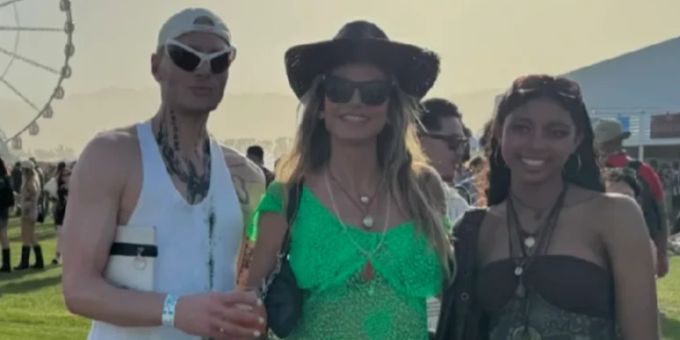 Coachella - Heidi Klum feiert mit Kindern auf Festival