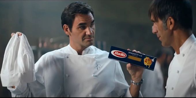 Barilla gibt es für Roger Federer künftig wohl nur noch privat. Roger Federer Barilla Werbung