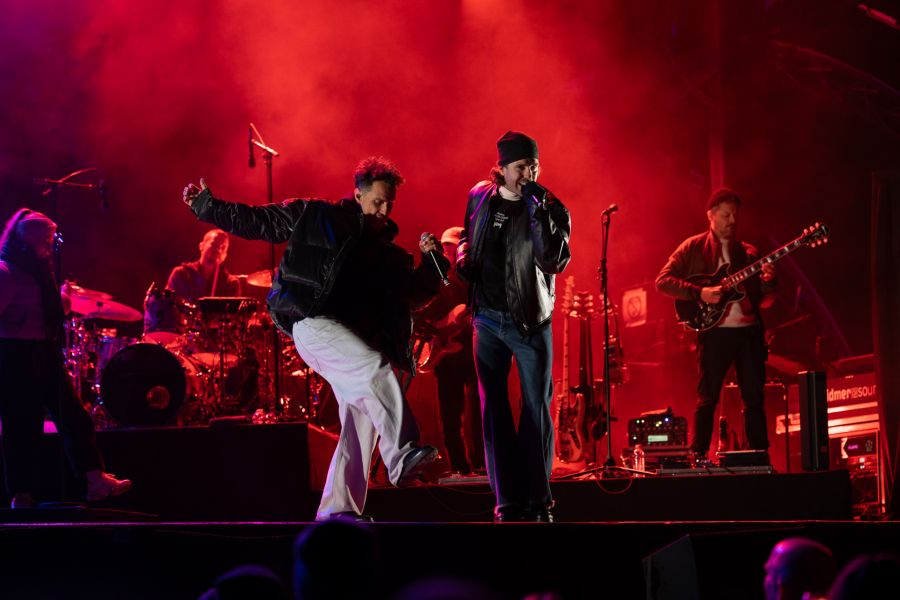 Auch eine technische Panne brachte die beiden nicht aus dem Konzept.