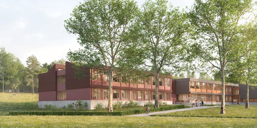 Schulhaus Visualisierung Thalwil Projekt