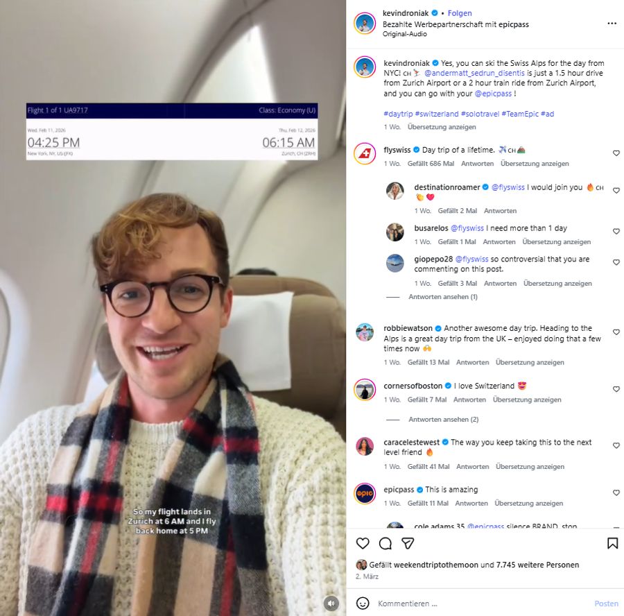 Um 6.15 Uhr ist der US-Amerikaner in Zürich gelandet.