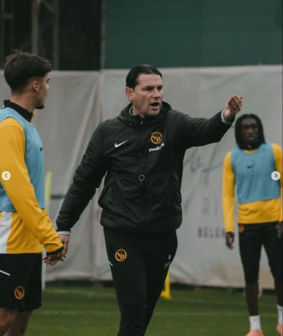 Gerardo Seoane im YB-Training.