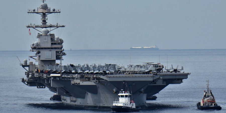 ARCHIV - Der US-Flugzeugträger USS Gerald R. Ford kommt in Marseille an. Foto: Gerard Bottino/SOPA Images via ZUMA Press Wire/dpa