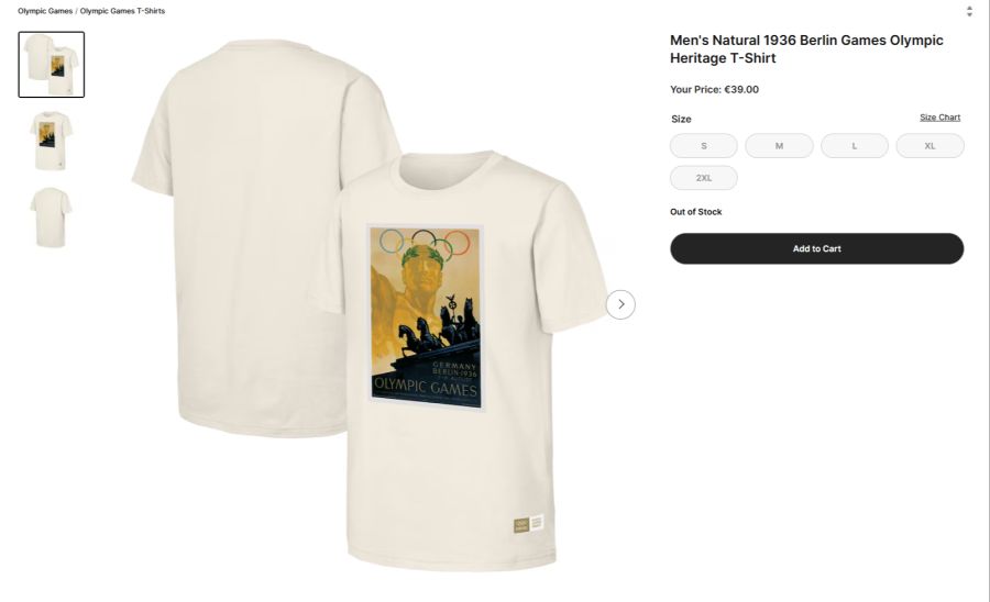 Wer möchte nicht ein T-Shirt mit der Symbolik der Nazi-Propaganda-Spiele tragen?