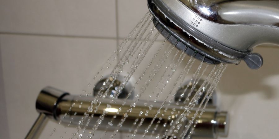 Ansteckungsort Dusche: Legionellen vermehren sich
besonders gut bei Temperaturen zwischen 25 und 45 Grad Celsius und gelangen durch eingeatmete Aerosole in den Körper. (Archivbild)