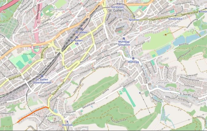 Die Tat ereignete sich in einem Mehrfamilienhaus in der Hochwachtstrasse in St. Gallen. Machete Fünf Verletzte