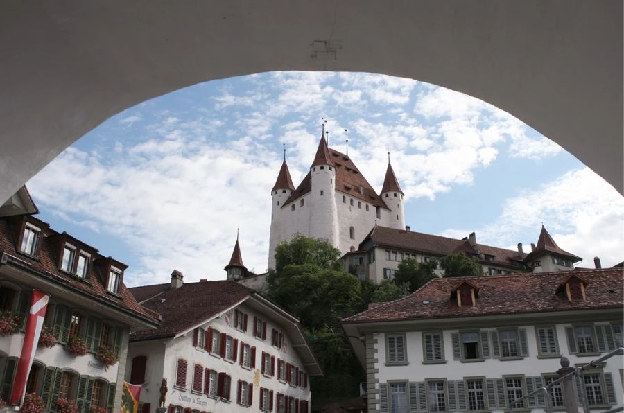 Schweiz, Schloss, Thun, Bern