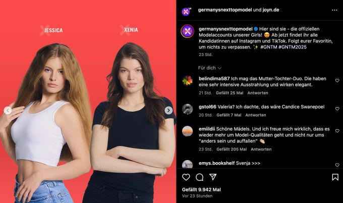 Kandidatin Xenia (re.) erlitt bei GNTM einen Schwächeanfall gntm schwächeanfall