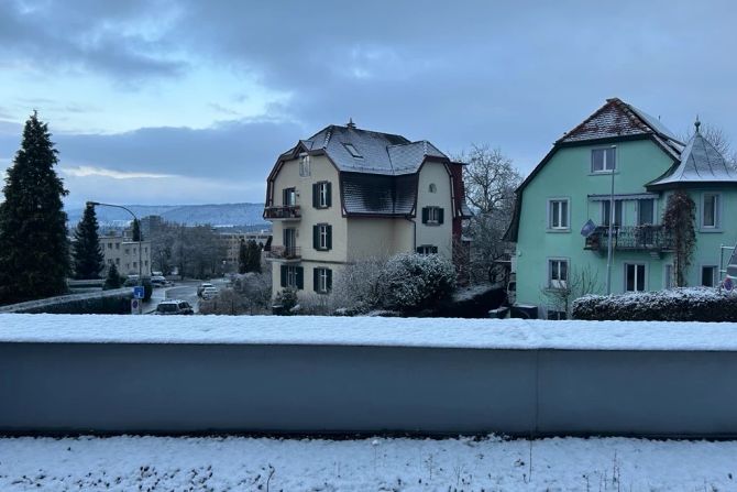 Schnee in Urdorf ZH