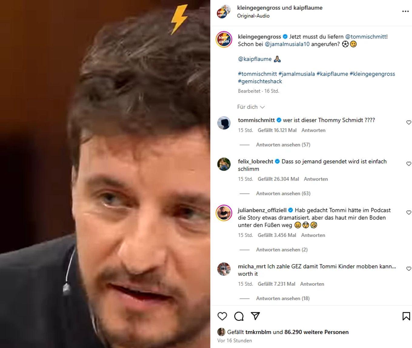 klein gegen groß tommi schmitt
