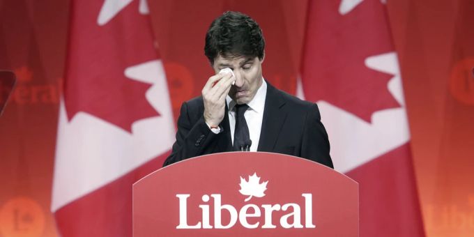 Ein emotionaler Moment für Trudeau. Trudeau