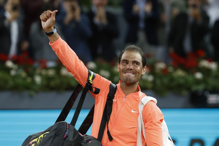 «Auch wenn meine Karriere noch nicht beendet ist, war es in Madrid tatsächlich das letzte Mal, dass ich gespielt habe», so Nadal.