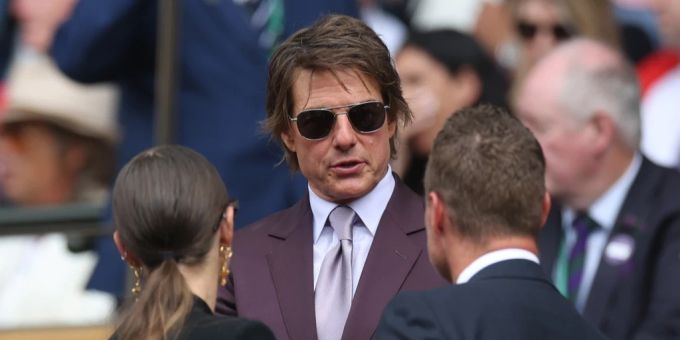 Tom Cruise beim Herrenfinale der Wimbledon Championships. tom cruise