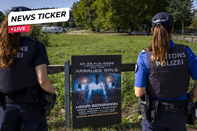 Polizei Aarau Schüsse Rave