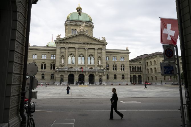 Bundesplatz Schweizer Fahne