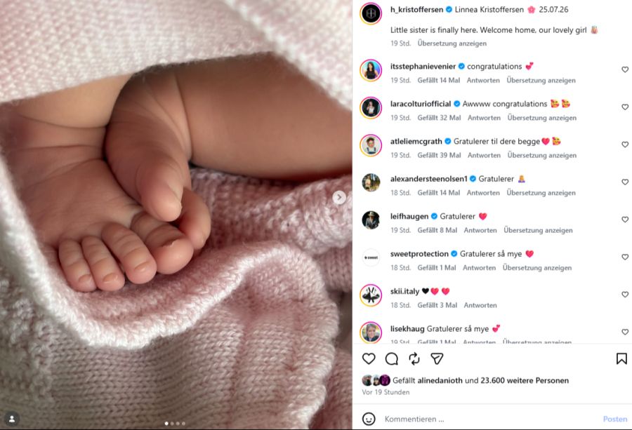 Am 25. Juli erblickte die kleine Linnea das Licht der Welt.