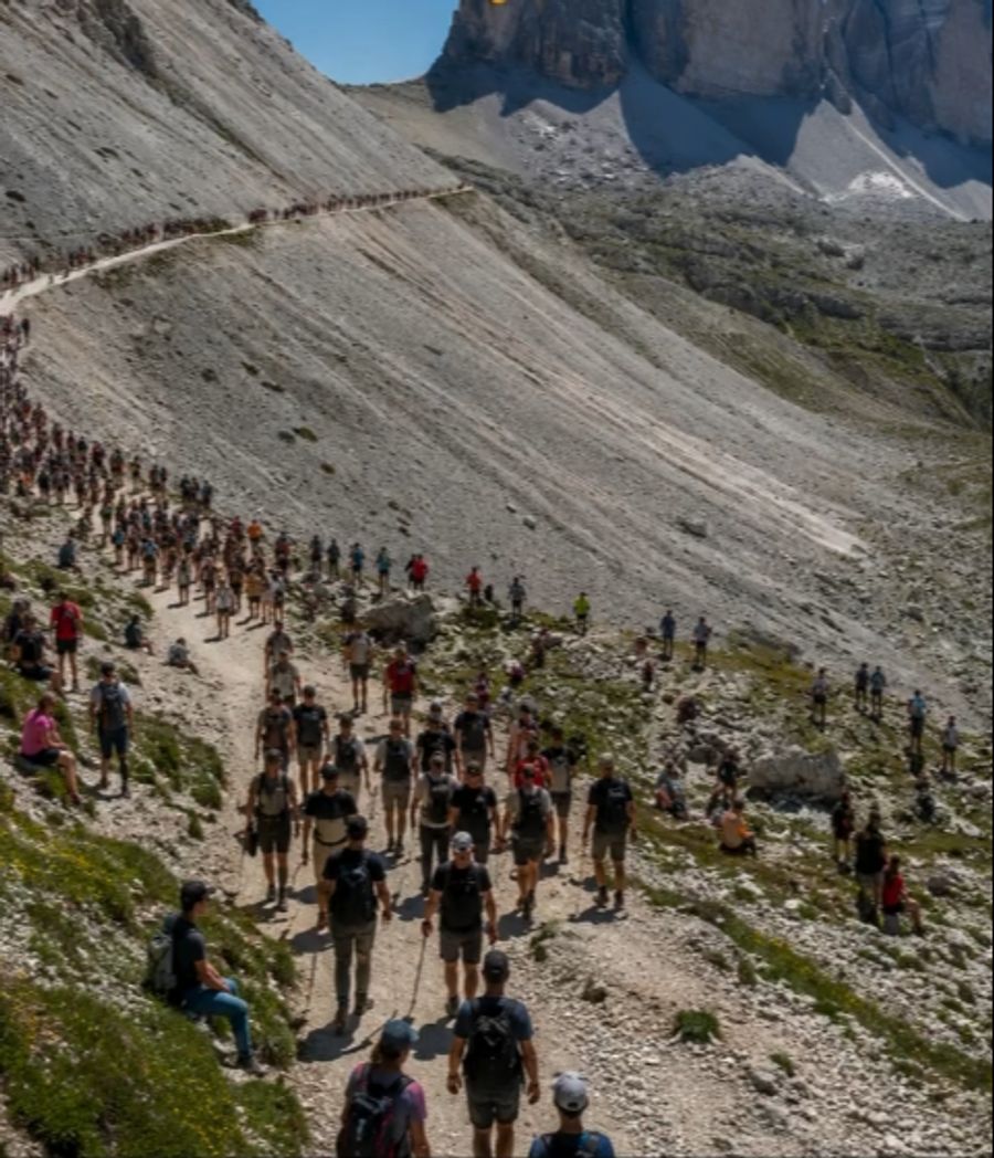 Die Dolomiten erleben diesen Sommer einen riesigen Ansturm.