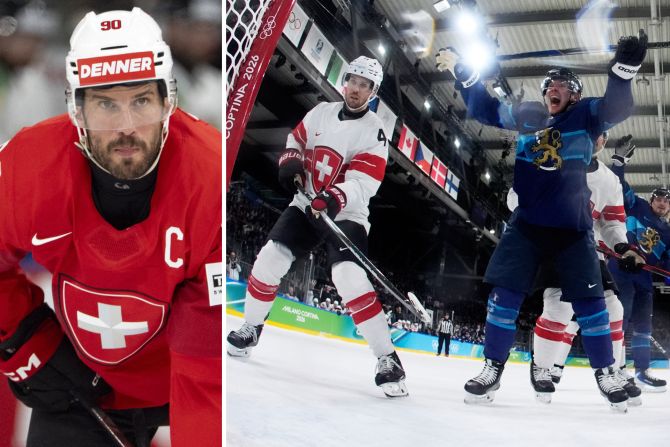 Eishockey-WM Schweiz Finnland Olympia