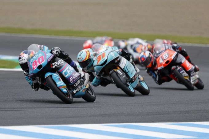 David Alonso feiert seinen zwölften Saisonsieg in der Moto3. David Alonso Moto3