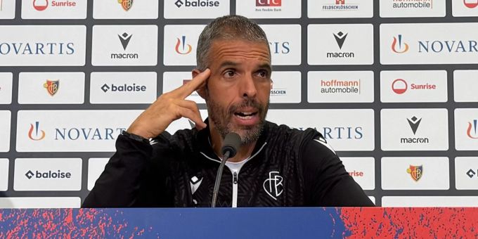 Fabio Celestini, Trainer des FC Basel, an der Medienkonferenz vor dem Heimspiel gegen den FC St.Gallen. fc basel