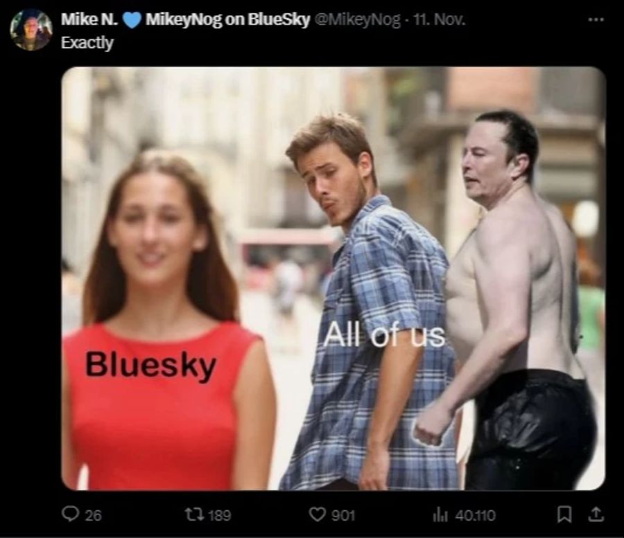 Meme X Bluesky