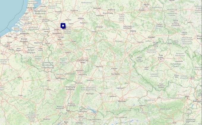 Die Vonovia hat ihren Hauptsitz im westdeutschen Bochum. Vonovia Hauptsitz Bochum Karte
