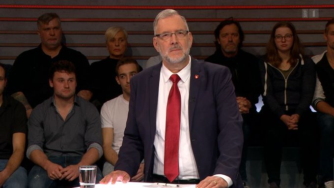 FDP-Nationalrat Hans-Peter Portmann in der «Arena». Arena