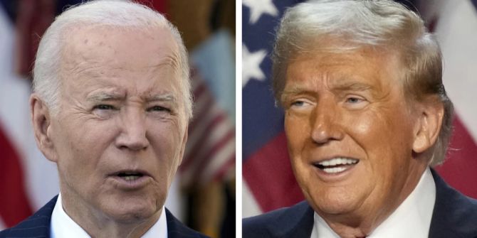 Biden und Trump