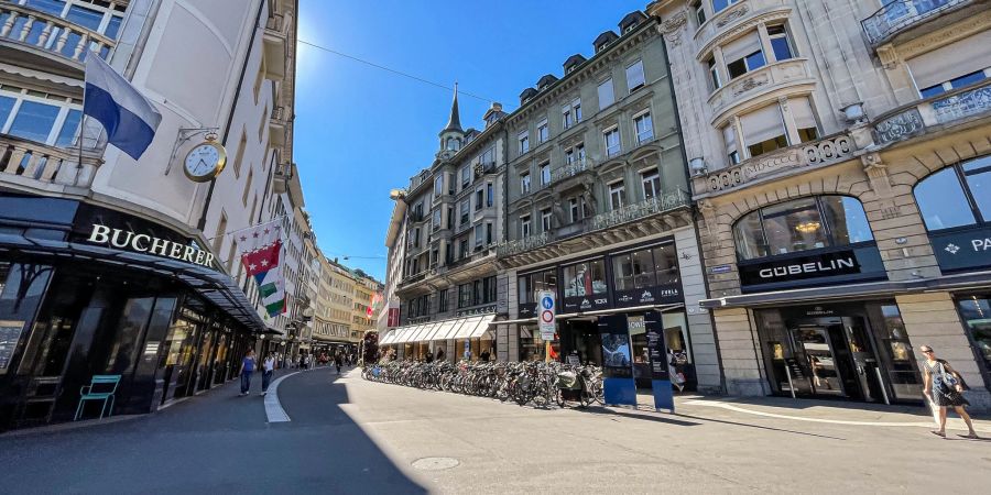 Die Grendelstrasse in der Stadt Luzern.