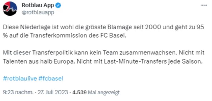 Insbesondere die Transferpolitik der Clubführung wird heftig kritisiert.