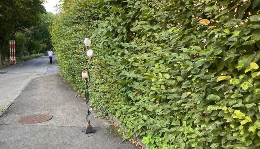 Auch diese Lampe stand laut einer Anwohnerin über eine Woche am Strassenrand in Bern. (Archivbild)