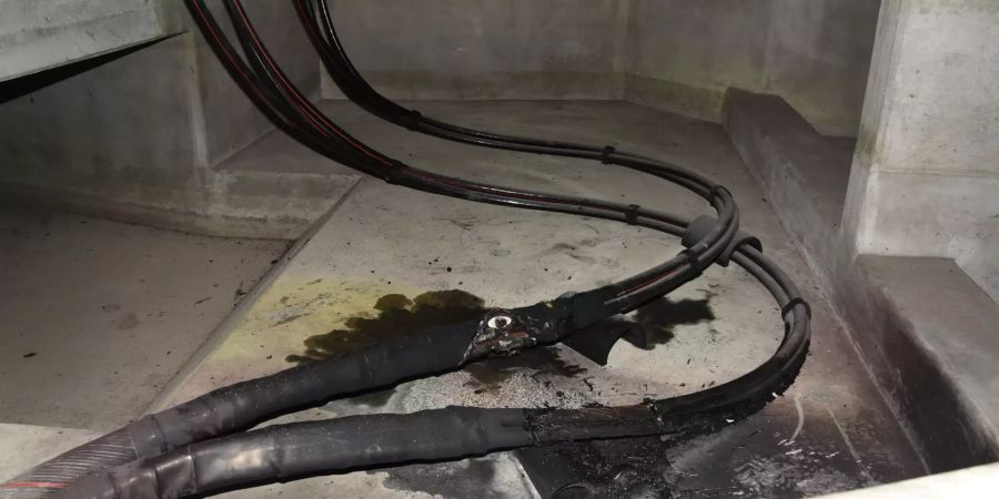 Kabelbrand in Trafostation