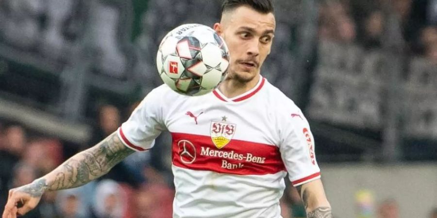 Anastasios Donis wechselt vom VfB Stuttgart zu Stade Reims. Foto: Sebastian Gollnow