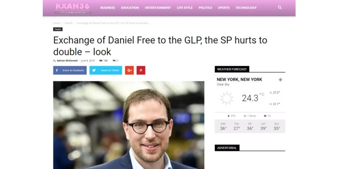 He had pig: Der von der SP zur den Grünliberalen gewechselte Daniel Frei ist auf der Fake News-Site gut getarnt, weil auch sein Name mitübersetzt wurde. Daniel Frei Fake News