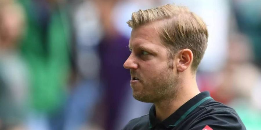 Frustriert über den Bremer Saisonstart: Werder-Coach Florian Kohfeldt. Foto: Carmen Jaspersen
