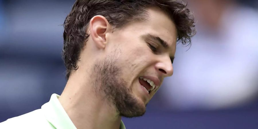 Der grosse Frust: Ein geschwächter Dominic Thiem scheiterte am US Open bereits in der 1. Runde