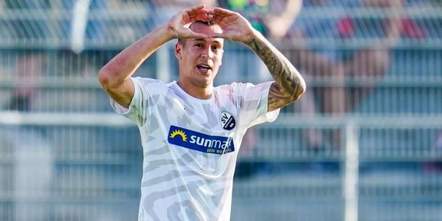 Mario Engels erzielte den ersten Treffer für den SV Sandhausen. Foto: Uwe Anspach