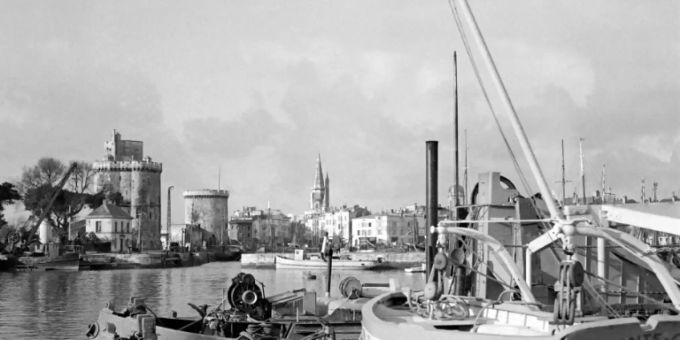 Der Hafen von La Rochelle im Jahr 1946 Der Hafen von La Rochelle im Jahr 1946