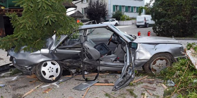 Selbstunfall am Samstag in Tägerschen