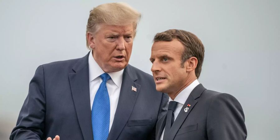 Donald Trump und Emanuelle Macron (Archivbild).