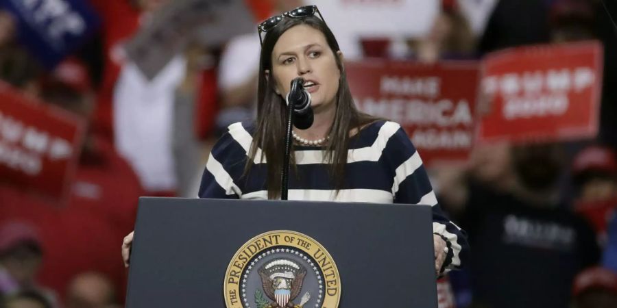 Sarah Huckabee Sanders verlässt das Weisse Haus und kehrt zurück in ihre Heimat.