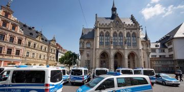 Bombendrohung Erfurt Rathaus
