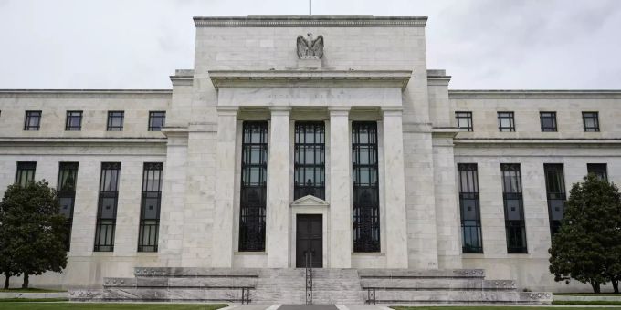 Das Gebäude der Federal Reserve (Fed) in Washington. Fed US Inflation