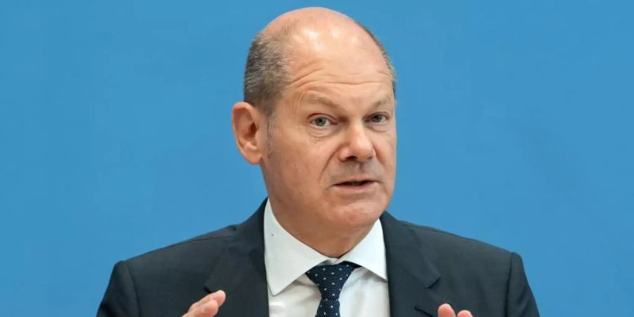 Finanzminister Scholz sieht Deutschland «vor einem beispiellosen Aufschwung». Foto: Bernd von Jutrczenka/dpa