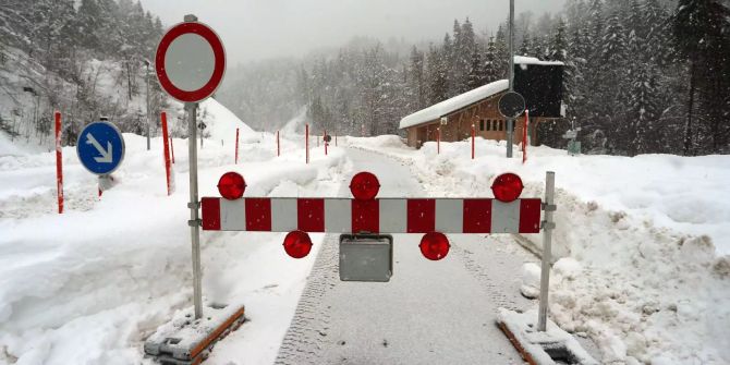 Die Strasse nach Balderschwang.