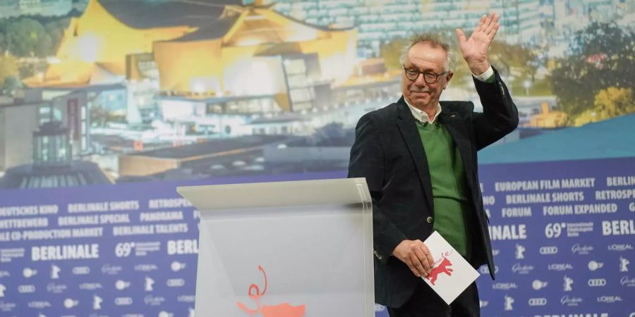 Festivaldirektor Dieter Kosslick geht nach der Programm-Vorstellung-