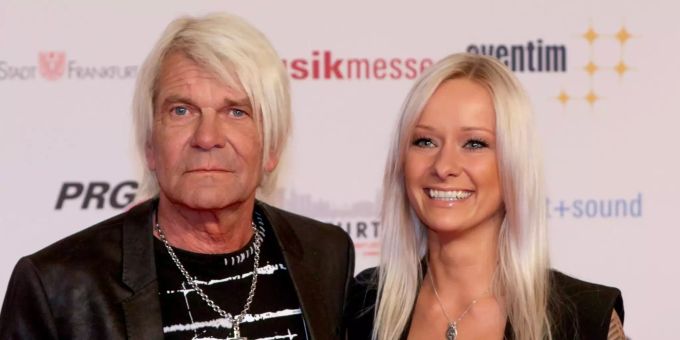 Christin Stark hat Respekt vor ihrem Lebenspartner Matthias Reim. änger Matthias Reim (l) und seine Freundin, Schlagersängerin Christin Stark.